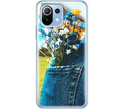 Чохол для Xiaomi Mi 11 Lite MixCase патріотичні квіти України