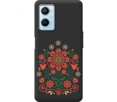 Чохол для Oppo A76 / A96 MixCase Орнамент червоних квітів