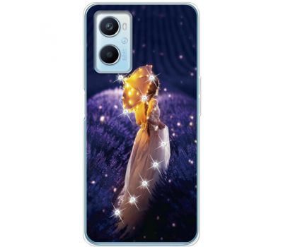 Чохол для Oppo A76 / A96 MixCase зі стразами Girl with Umbrella