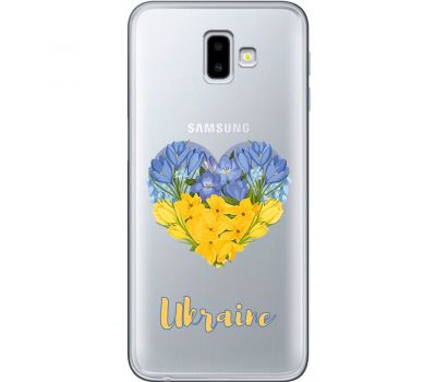 Чохол для Samsung Galaxy J6+ 2018 (J610) MixCase патріотичні серце з квітами