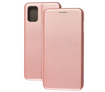 Чохол книжка Premium для Samsung Galaxy M51 (M515) рожево-золотистий