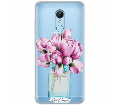 Чохол для Xiaomi Redmi 5 Mixcase стрази квіти у банку