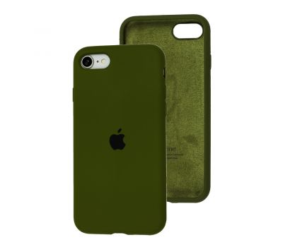 Чохол для iPhone 7 / 8 Silicone Full зелений / army green