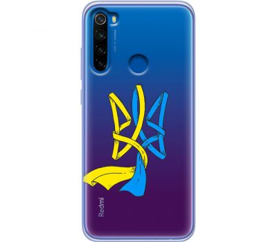 Чохол для Xiaomi Redmi Note 8T MixCase патріотичні синє-жовтий Тризуб