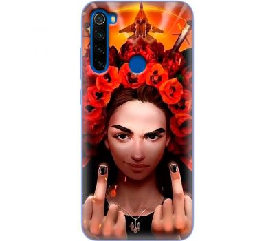 Чохол для Xiaomi Redmi Note 8T MixCase патріотичні Чарівна Українка