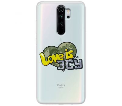 Чохол для Xiaomi Redmi Note 8 Pro MixCase патріотичні Love is ЗСУ