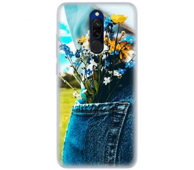 Чохол для Xiaomi Redmi 8 MixCase патріотичні квіти України