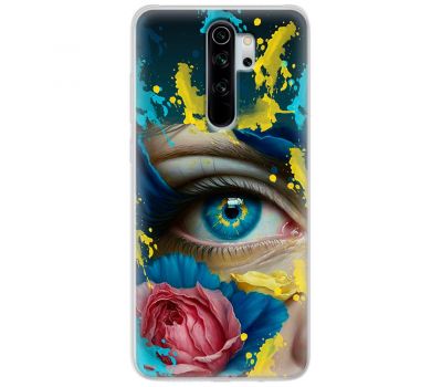 Чохол для Xiaomi Redmi Note 8 Pro MixCase патріотичні Синє жіноче око