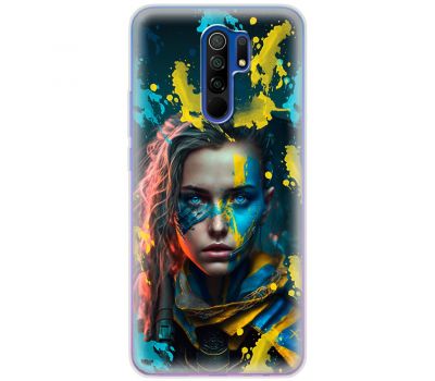 Чохол для Xiaomi Redmi 9 MixCase патріотичні воєвнича Українка