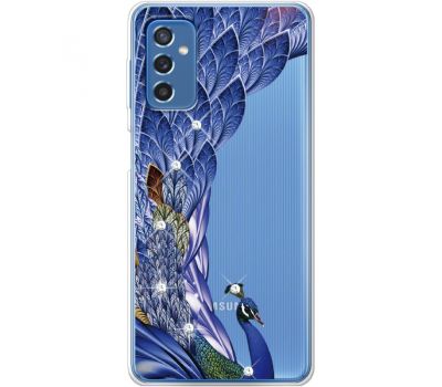 Чохол зі стразами Samsung Galaxy M52 (M526) Peafowl