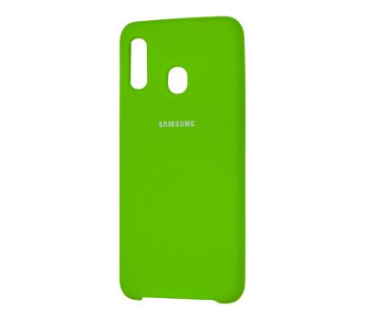 Чохол для Samsung Galaxy A20/A30 Silky Soft Touch зелений