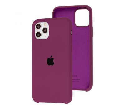 Чохол Silicone для iPhone 11 Pro case темно-бордовий