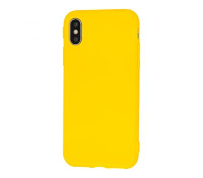 Чохол для iPhone X / Xs Matte жовтий