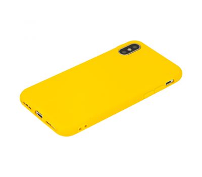 Чохол для iPhone X / Xs Matte жовтий 3160248