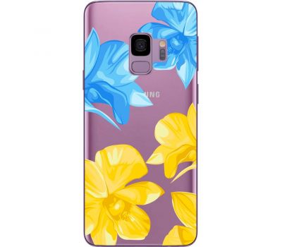 Чохол для Samsung Galaxy S9 (G960) MixCase патріотичні синьо-жовті квіти