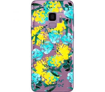 Чохол для Samsung Galaxy S9 (G960) MixCase патріотичні жовто-блакитні квіти