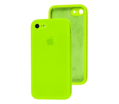 Чохол для iPhone 7/8/SE 20 Square Full camera салатовий/neon green