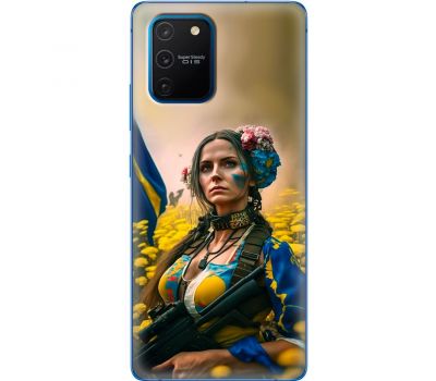 Чохол для Samsung Galaxy S10 Lite (G770) / A91 MixCase патріотичні ніжна Українка