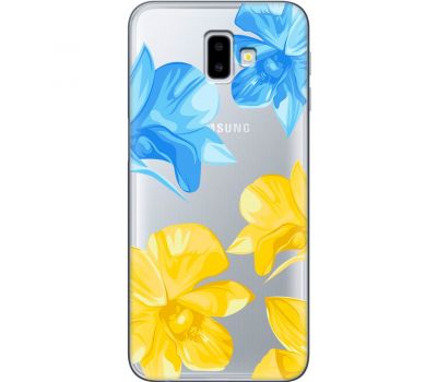 Чохол для Samsung Galaxy J6+ 2018 (J610) MixCase патріотичні синьо-жовті квіти