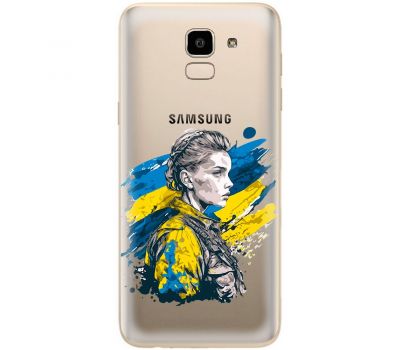 Чохол для Samsung Galaxy J6 2018 (J600) MixCase патріотичні незламна Українка