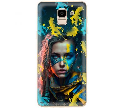 Чохол для Samsung Galaxy J6 2018 (J600) MixCase патріотичні воєвнича Українка