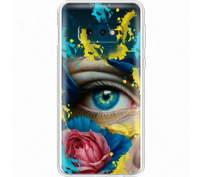 Чохол для Samsung Galaxy S10e (G970) MixCase патріотичні Синє жіноче око