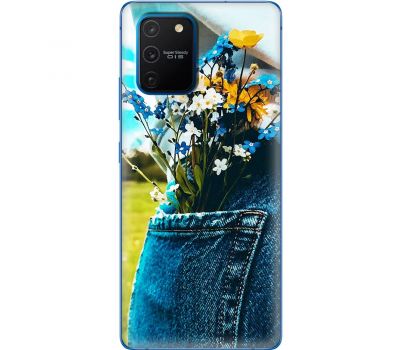 Чохол для Samsung Galaxy S10 Lite (G770) / A91 MixCase патріотичні квіти України