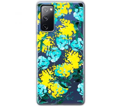 Чохол для Samsung Galaxy S20 FE (G780)  MixCase патріотичні жовто-блакитні квіти