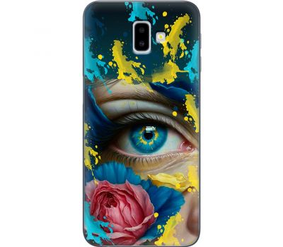 Чохол для Samsung Galaxy J6+ 2018 (J610) MixCase патріотичні Синє жіноче око