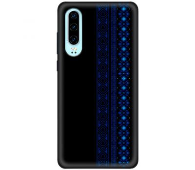 Чохол для Huawei P30 MixCase патріотичні синій колір вишиванки