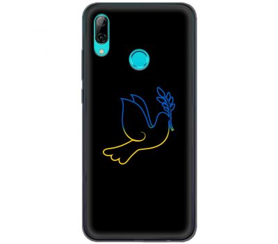 Чохол для Huawei P Smart 2019 MixCase патріотичні синє-жовтий голуб
