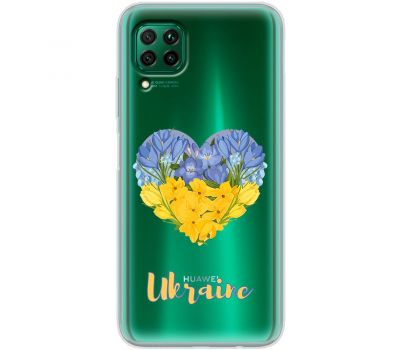 Чохол для Huawei P40 Lite MixCase патріотичні військовий серце з квітами