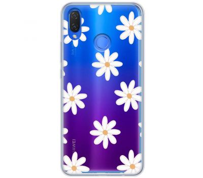 Чохол для Huawei P Smart Plus Mixcase квіти патерн ромашок
