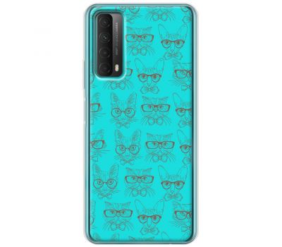 Чохол для Huawei P Smart 2021 / Y7A Mixcase кіт в окулярах