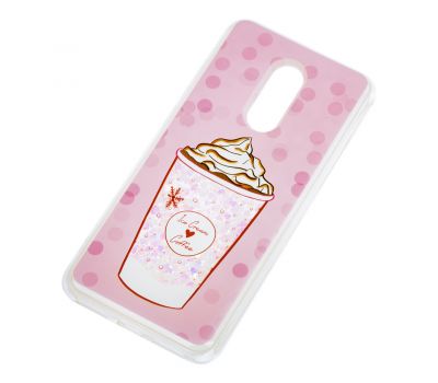 Чохол для Xiaomi Redmi 5 Plus Блискучі вода рожевий "морозиво" 3164656