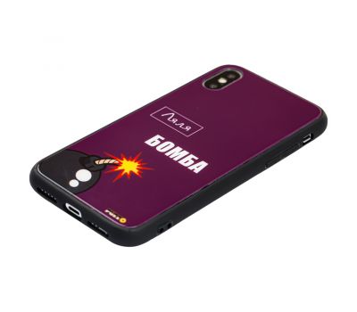 Чохол Puzzo для iPhone X / Xs glass бомба 3165655