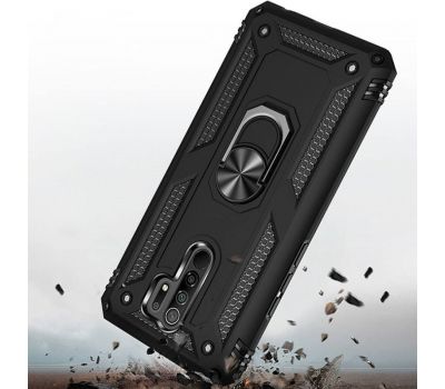 Чохол для Xiaomi Redmi 9 Serge Ring ударостійкий чорний 3165985