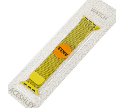 Ремінець для Apple Watch Milanese Loop 38mm/40mm жовтий 3167117