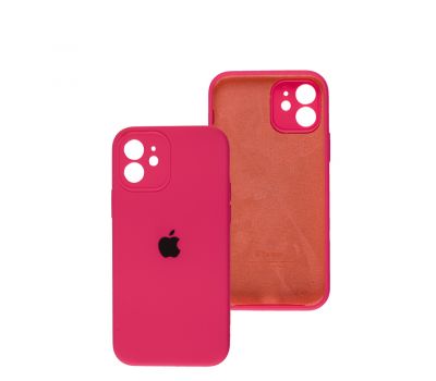 Чохол для iPhone 12 Square Full camera shiny pink