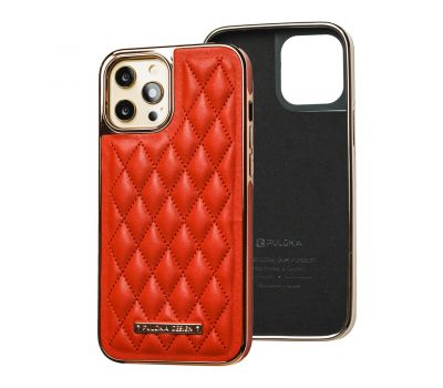 Чохол для iPhone 12 / 12 Pro Puloka leather case red