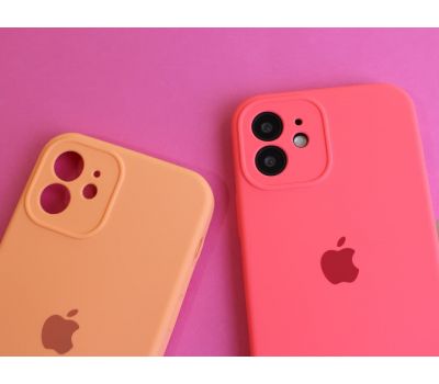 Чохол для iPhone Xr Square Full camera помаранчевий / papaya 3168533