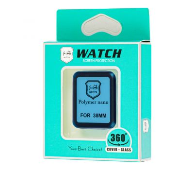 Захисна плівка Apple Watch 38mm Polymer Nano Full Glue чорний 3168283