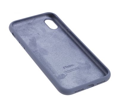 Чохол для iPhone Xr Silicone Full сірий / lavender gray 3168254