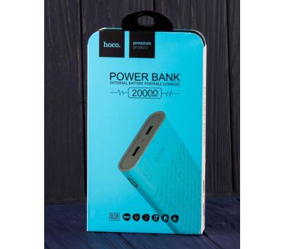 Зовнішній акумулятор power bank Hoco B18 Wen Nai 20000 mAh blue 3168662