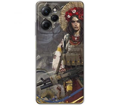 Чохол для Xiaomi Poco X5 Pro MixCase патріотичні дівчина воин