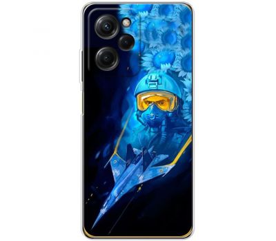 Чохол для Xiaomi Poco X5 Pro MixCase патріотичні ас і соняшники