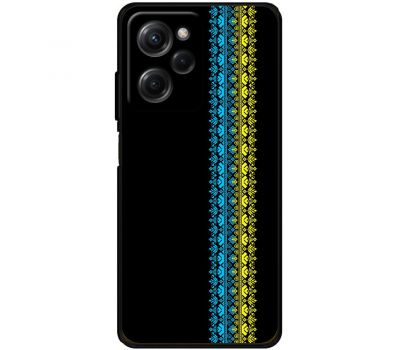 Чохол для Xiaomi Poco X5 Pro MixCase патріотичні синє-жовтий колір вишиванки