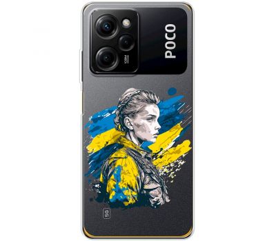 Чохол для Xiaomi Poco X5 Pro MixCase патріотичні незламна Українка
