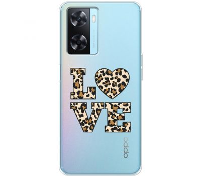 Чохол для Oppo A57s MixCase Леопард love