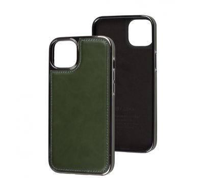 Чохол для iPhone 14 Plus Puloka leather Lux green